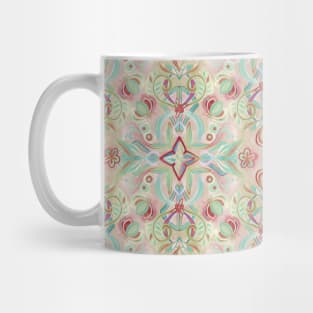 Soft Marsala and Sage Pattern Mug